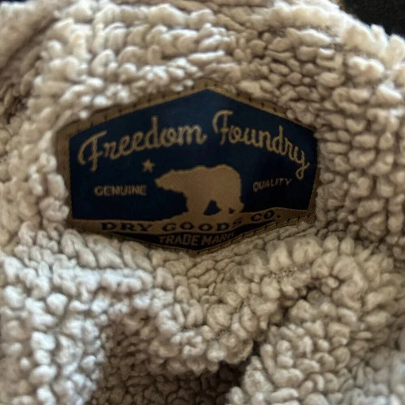 Freedom Foundry Vintage Plaid Flannel Sherpa Lined Shacket Shirt Jacket XXL - Picture 4 of 8